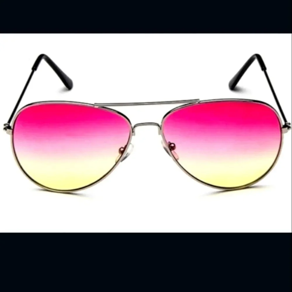 Pink UNISEX LUXURY AVIATOR SINGAPORE SUNGLASSES